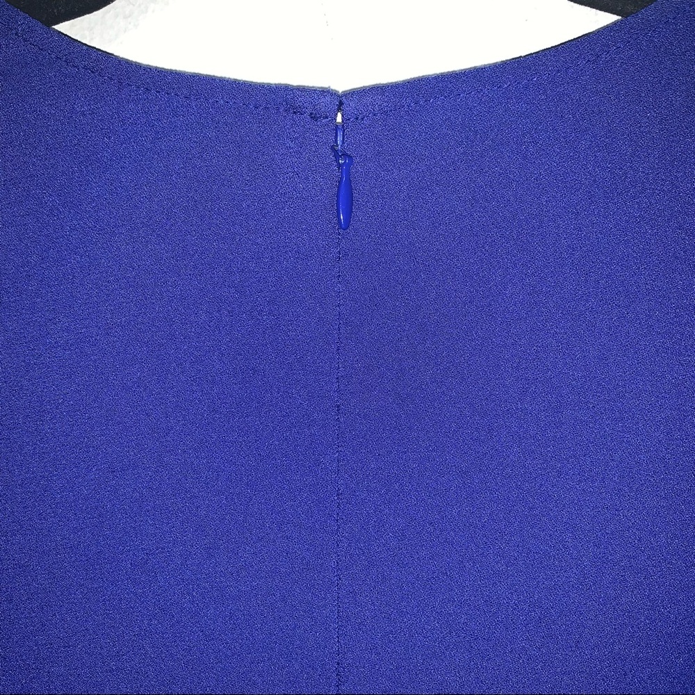 Theory Corset Tee Dress Elevate Crepe In Cobalt - Picture 4 of 6